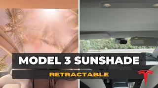 Review Tesla Model 3 Sunshade from Tesery