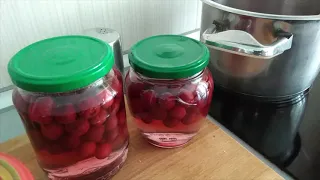 Как сварить Вкусный концентрированный компот из вишни на зиму /  cook compote of cherries