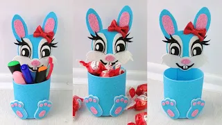 Amazing crafts idea 🐰 DIY How to make Desk Organizer