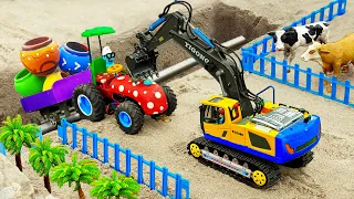 Diy tractor mini Bulldozer to making concrete road | Construction Vehicles, Road Roller #48