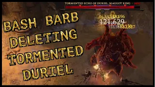 Diablo 4 - Bash Barbarian Vs. Tormented Duriel - Season 4 Loot Reborn - Boss Fight