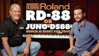 Roland RD-88 vs Roland Juno-DS88 | Overview & DEMO