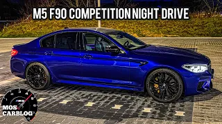 BMW M5 COMPETITION NIGHT DRIVE POV / Ambient Lighting / By Moscarblog