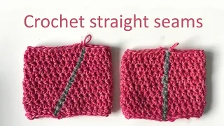 How to crochet straight seams when working in joined rounds