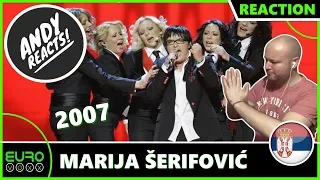 SERBIA EUROVISION 2007 WINNER REACTION: Marija Šerifović - Molitva | ANDY REACTS!