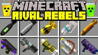 Minecraft RIVAL REBELS MOD! | ANTI-GRAVITY BOMB, NUKES, OVERPOWERED WEAPONS! | Modded Mini-Game