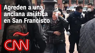 Caos en calle de San Francisco luego que golpearan a una anciana asiática