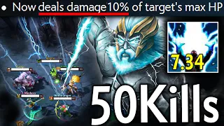 Valve recently made a BIG MISTAKE!! 50Kills Zeus 7.34 Patch Global Kill Dota 2