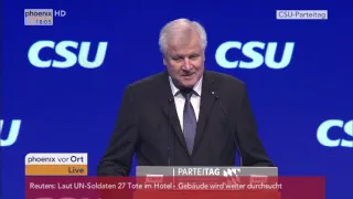 CSU-Parteitag: Rede von Horst Seehofer am 20.11.2015