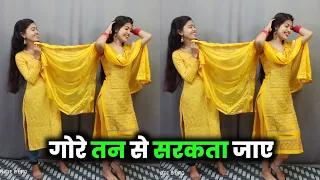 Gore Tan Se Sarakta Jaye || Dance By Sisters @shikhapatel765  || Govinda And Raveena Hit Song ||