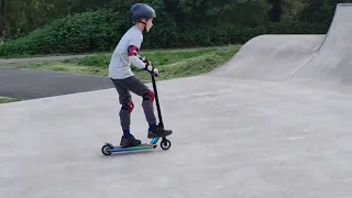 Oliver at Oxhey skate park in Watford