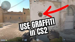 How to Use Graffiti in CS2 - Graffiti Menu in Counter-Strike 2 #cs2