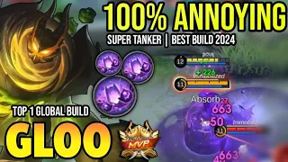 GLOO BEST BUILD 2024 | BUILD TOP 1 GLOBAL GLOO GAMEPLAY | MOBILE LEGENDS✓