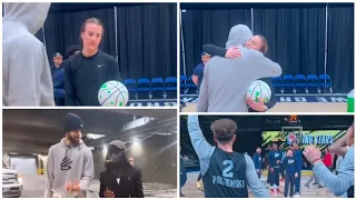 Steph Curry and Sabrina Ionescu 🤝 Brandin Podziemski Full Court shot || #nbaallstarweekend