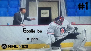 NHL 23  goalie be a pro career   EP#1 - starting in the memorial cup