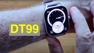 DTNo.1 DT99 2.04” AMOLED Always-On Screen IP68 BT Calling 200+Dials Smartwatch: Unboxing & 1st Look