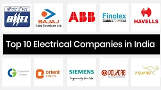 TOP 10 ELECTRICAL COMPANIES IN INDIA 🇮🇳🇮🇳🇮🇳#tranding