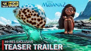 [4K HDR] MOANA 2 - Teaser Trailer (FULL) Dwayne Johnson 2024