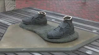 Burned remnants of Jackie Robinson statue found after theft from public park in Kansas