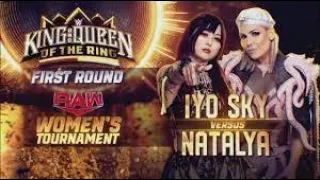 WWE2K24) IYO SKY VS NATALYA | KING AND QUEEN OF THE RING 1ST ROUND RAW