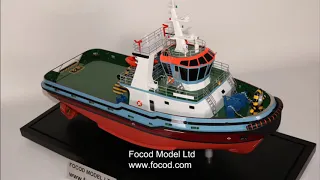 model of a 30m tug/tugboat/trawler made by Focod Model Ltd