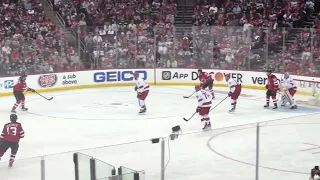 Jack Hughes NJ Devils Looks for Hat Trick During 5 on 3 Power Play vs. Carolina Hurricanes Game 3