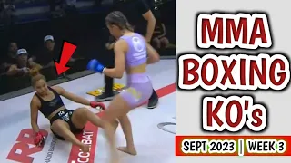 MMA & Boxing Knockouts, September 2023 | Week 3