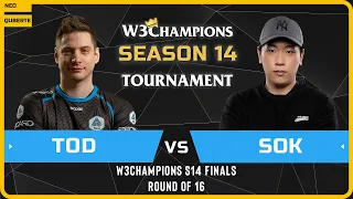 WC3 - W3Champions S14 Finals - Round of 16: [HU] ToD vs Sok [HU]