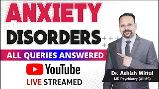 Anxiety Disorders In Hindi | Youtube Live Session on Anxiety | Anxiety Symptoms & Causes - LIVE Q&A