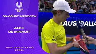 Alex De Minaur's On Court Interview | United Cup 2024 Group C