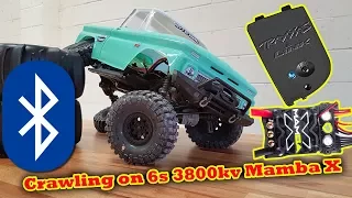 Controlled Crawl on 6s 3800kv Mamba X in TRAXXAS TRX-4