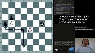 Урок7. Пешечный прорыв.Треугольник. Вторжение.Отталкивание плечом. Пешечный эндшпиль.
