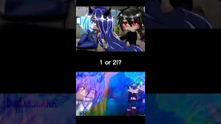 1 or 2⁉️ || gacha life tiktok compilation 🔥 #112 #shorts