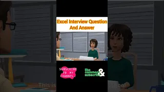Microsoft Excel interview Question and Answer #shorts #upgradingway #interview #job #msexcel #excel