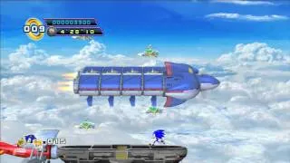 Sonic The Hedgehog 4 Episode 2 Walkthrough Part 13 'Sky Fortress Zone Act 1' HD
