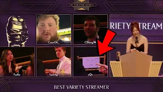 The Streamer Awards make fun of xQc for Not Showing Up