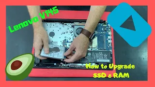 How to upgrade HDD SSD RAM Lenovo V145 Disassembly