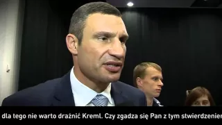 Witalij Kliczko o polityce w Polsce i na Ukrainie! Będziesz zaskoczony