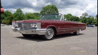 1968 Imperial Convertible in Burgundy & 440 Engine Sound on My Car Story with Lou Costabile