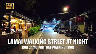 Koh Samui Lamai Walking street - Night walking tour | Streets of Thailand 2021