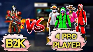 B2K 1 VS 4 FULL GAMEPLAY CLASH SQUAD | AGAINST MY FANS || GARENA FREE FIRE