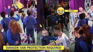 😂Messi Needs Ear Protection as Little Fans Went Crazy For Messi vs Croatia!👂