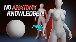 How To Create Female Base Mesh Without Anatomy Knowledge!!