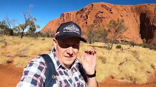 Uluru riding around on bikes.