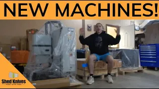 NEW MACHINES + SHOP TOUR & MORE! | Shed Knives #shedknives