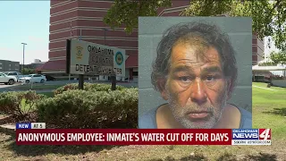 OK Co. Jail employee: Inmate's in-cell water supply cut off for days before hospitalization