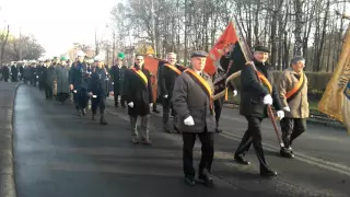 Pochód górników KWK Pokój - Barbórka 2015