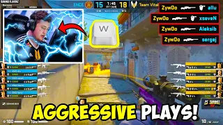 When CSGO Pros can't stop pressing "W" (AGGRESSIVE PLAYS)