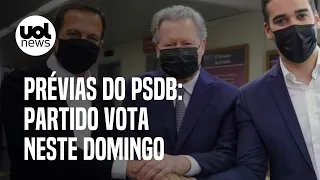 Prévias do PSDB: Doria, Leite e Virgílio disputam candidatura à presidência pelo partido em 2022