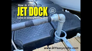 How to easily attach JET DOCK cubes to an existing wood floating dock